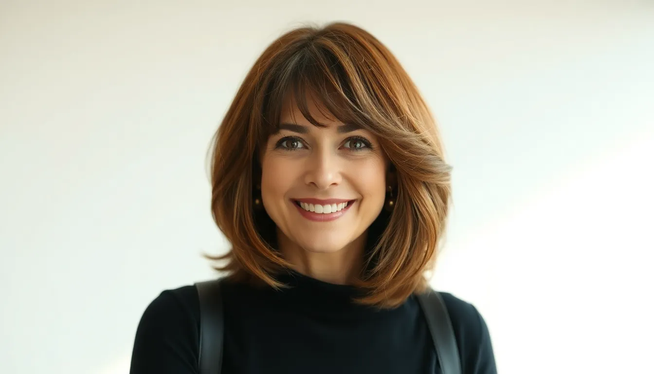 Fine thin medium length hairstyles for thin hair over 50