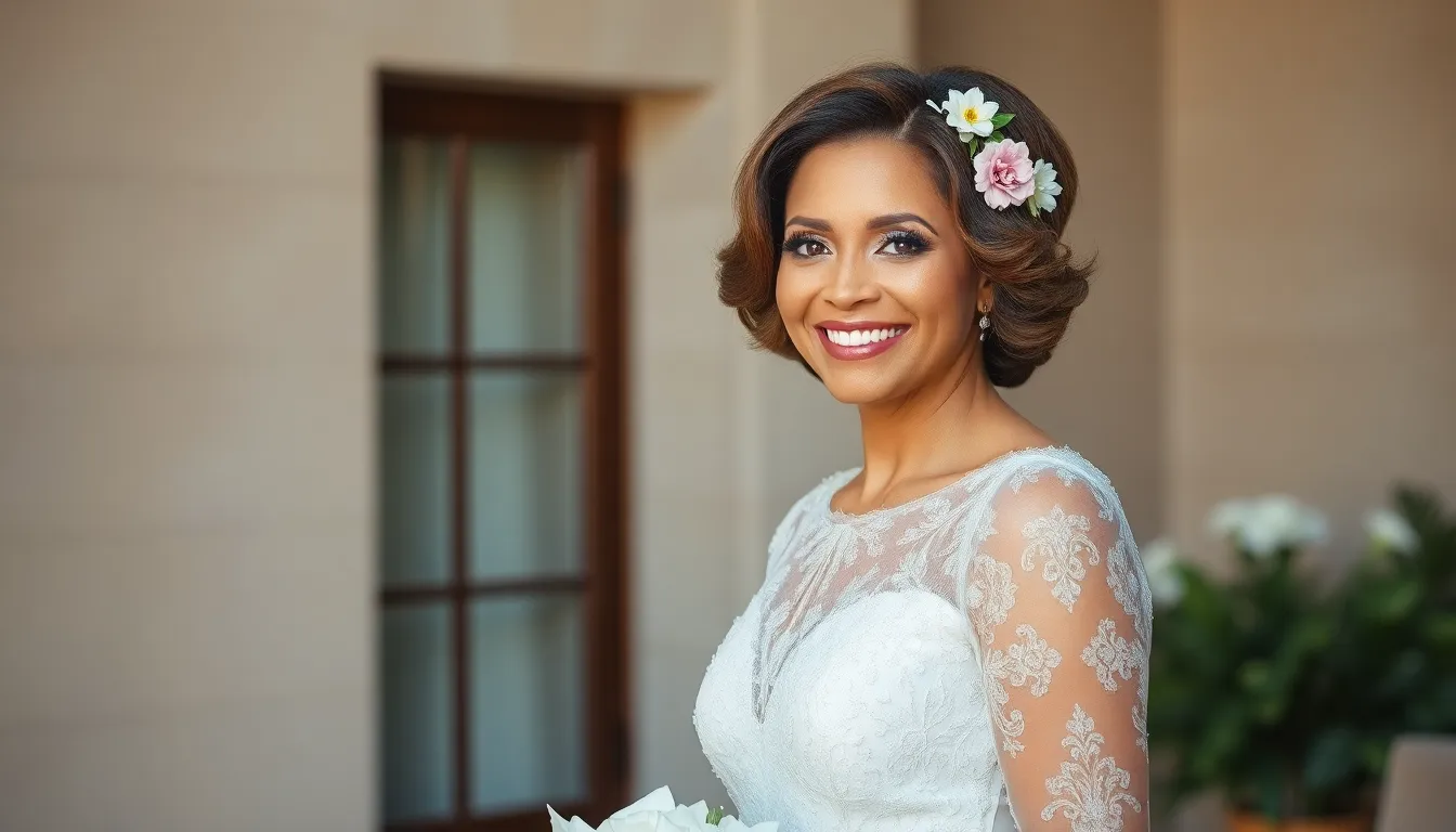 Classy mother of the bride hairstyles for short hair