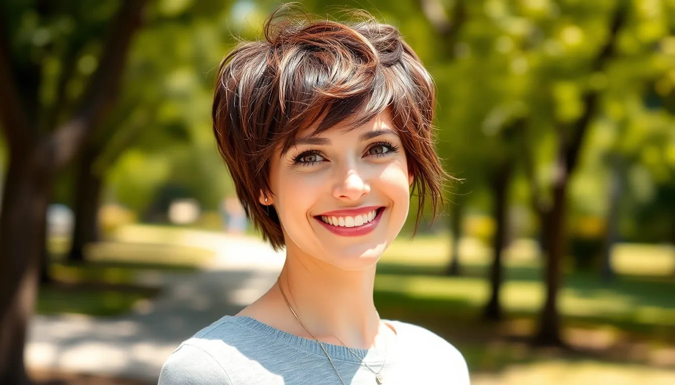 Low maintenance short pixie cuts for thick hair