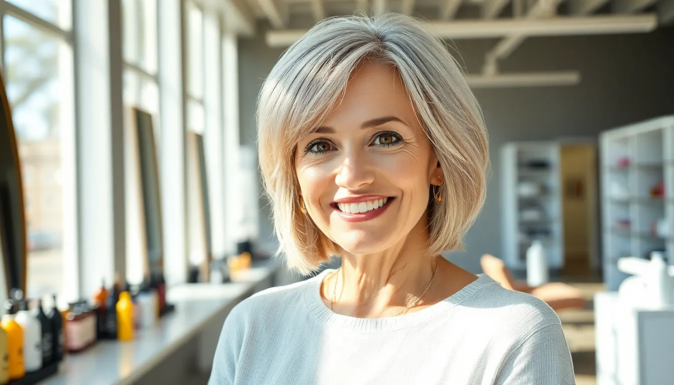 Thin hair hairstyles for over 60s fine hair