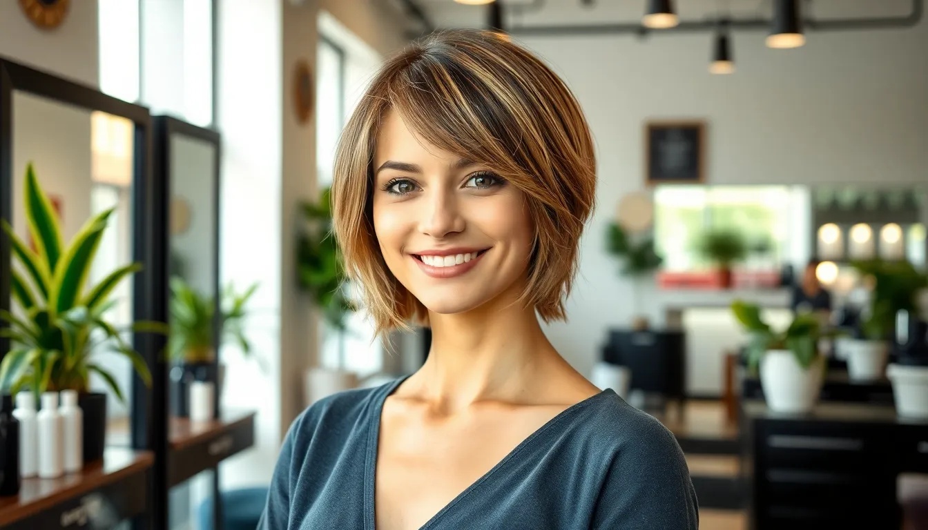 Fine hair short stacked bob haircuts for thin hair