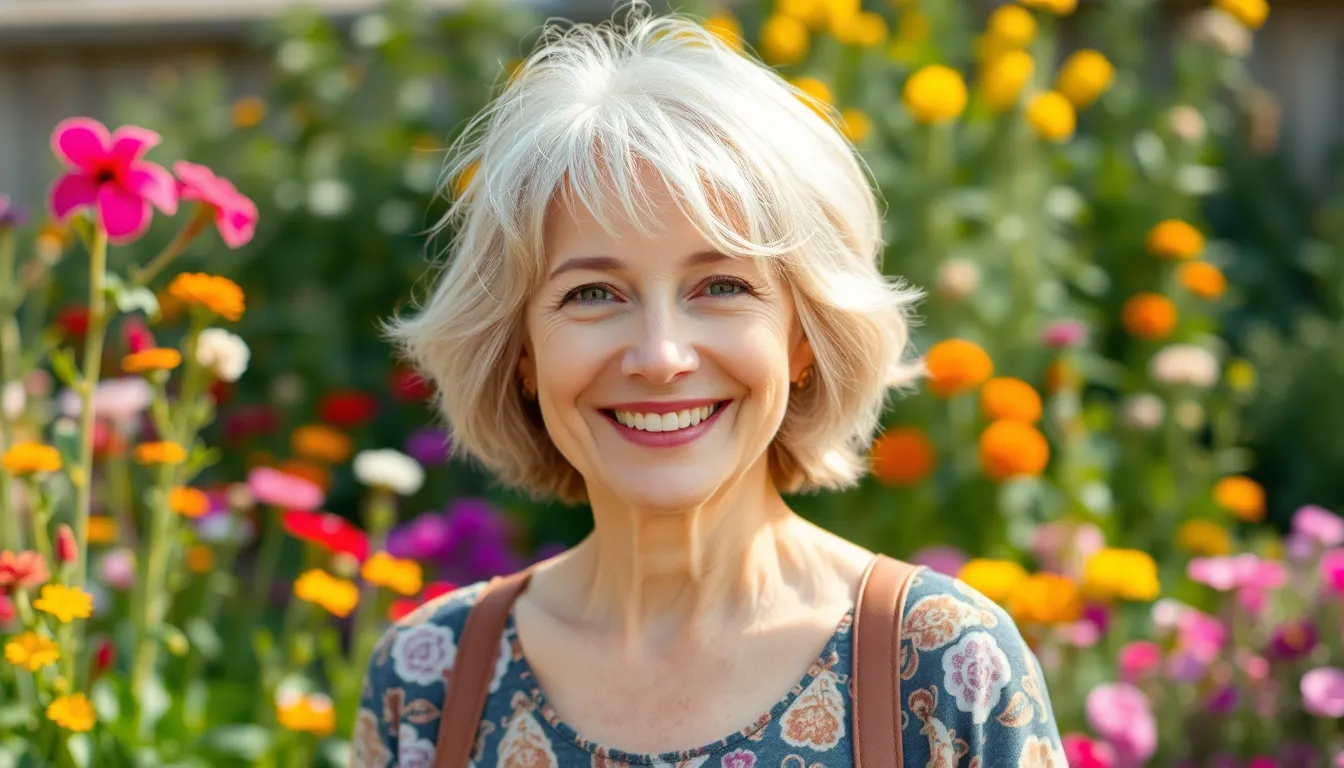Older woman shaggy hairstyles for fine hair over 50
